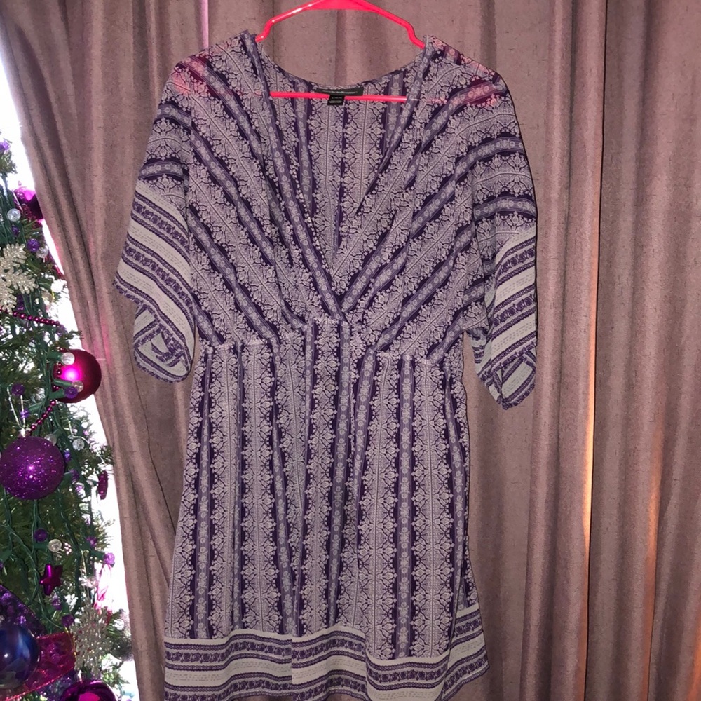 Sheer empire kimono style top